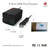 6-port usb car charger