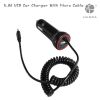 car charger 5v 4.8a usb power adapter w android charging cable